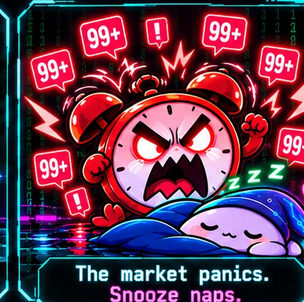 The Alarm shouts among notifications while Snooze remains asleep